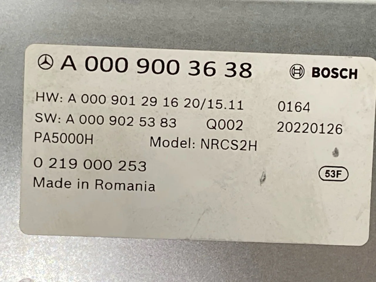Mercedes EQS V297 2022- Vezérlőegység, parkolássegéd nézet 3