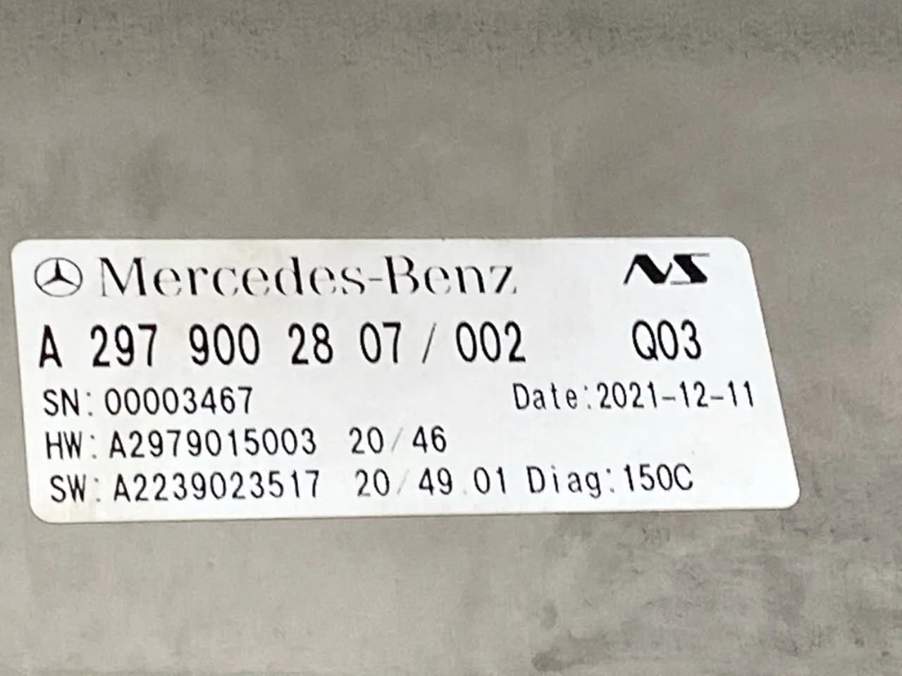 Mercedes EQS V297 2022- Egyéb műszerek nézet 4