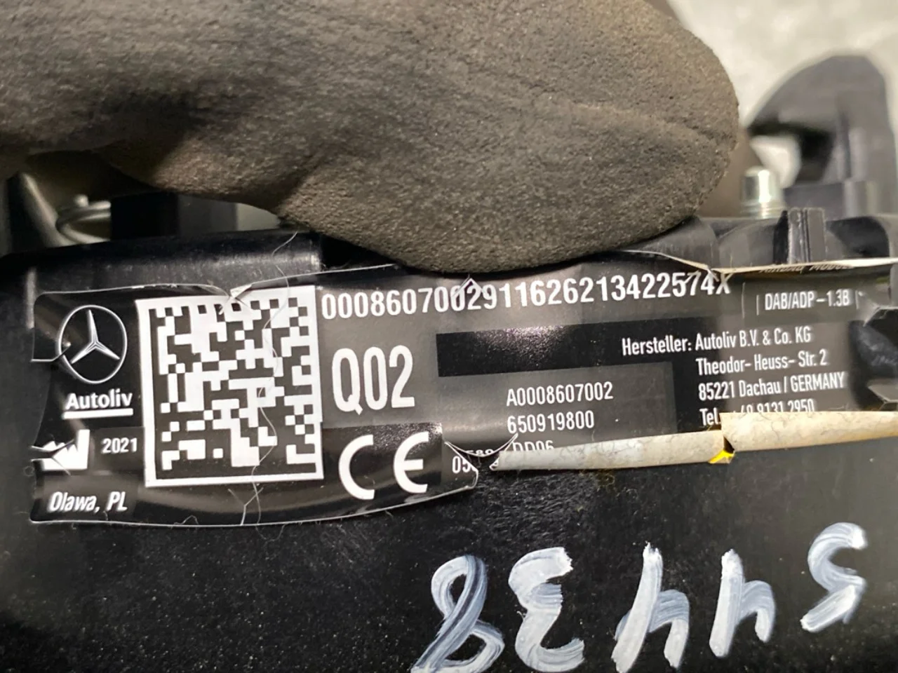 Mercedes EQS V297 2022- Légzsák, kormánypárna nézet 4