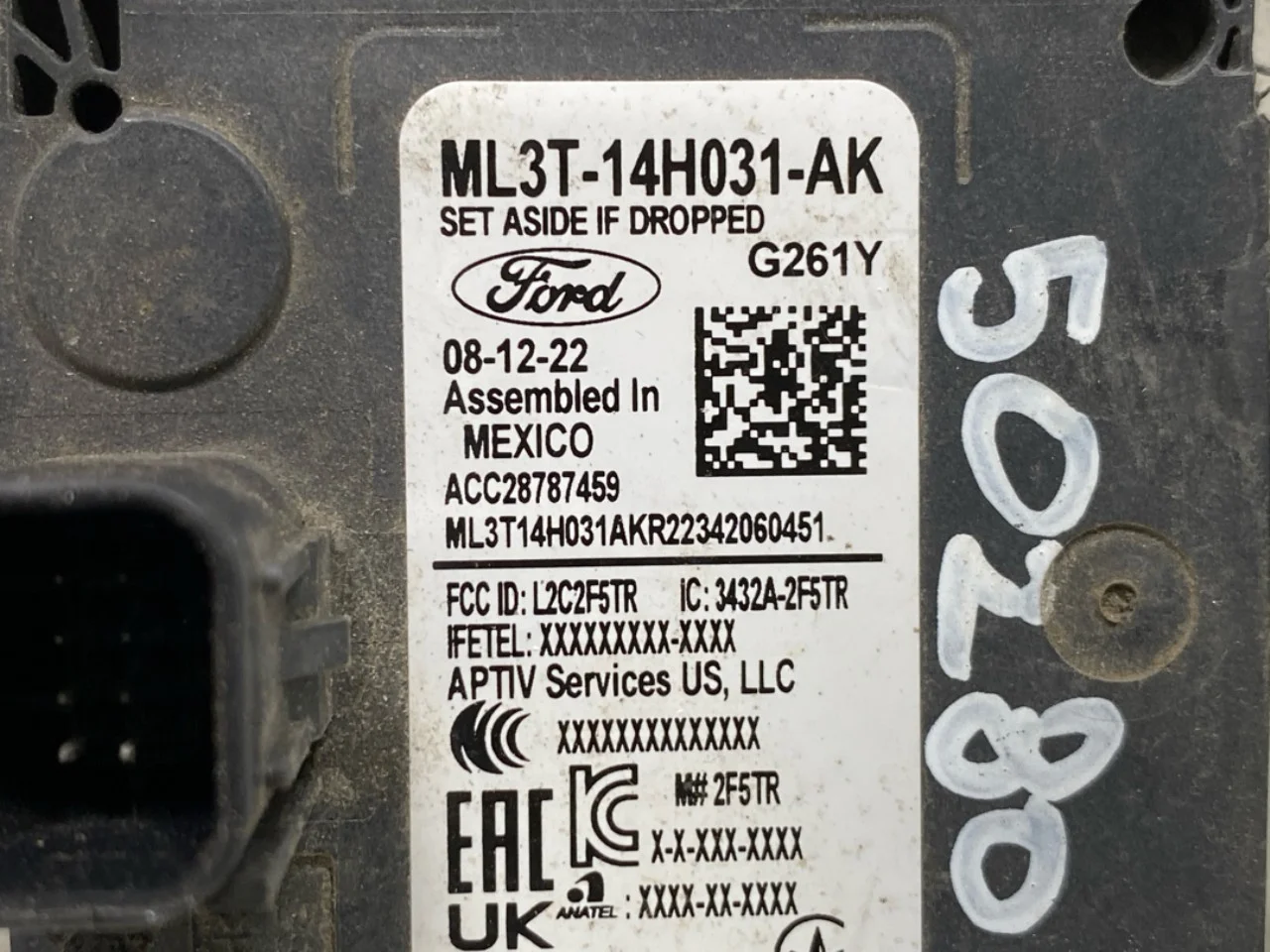 Ford MUSTANG MACH-E 2021- Tempomat (adaptív) érzékelő nézet 3
