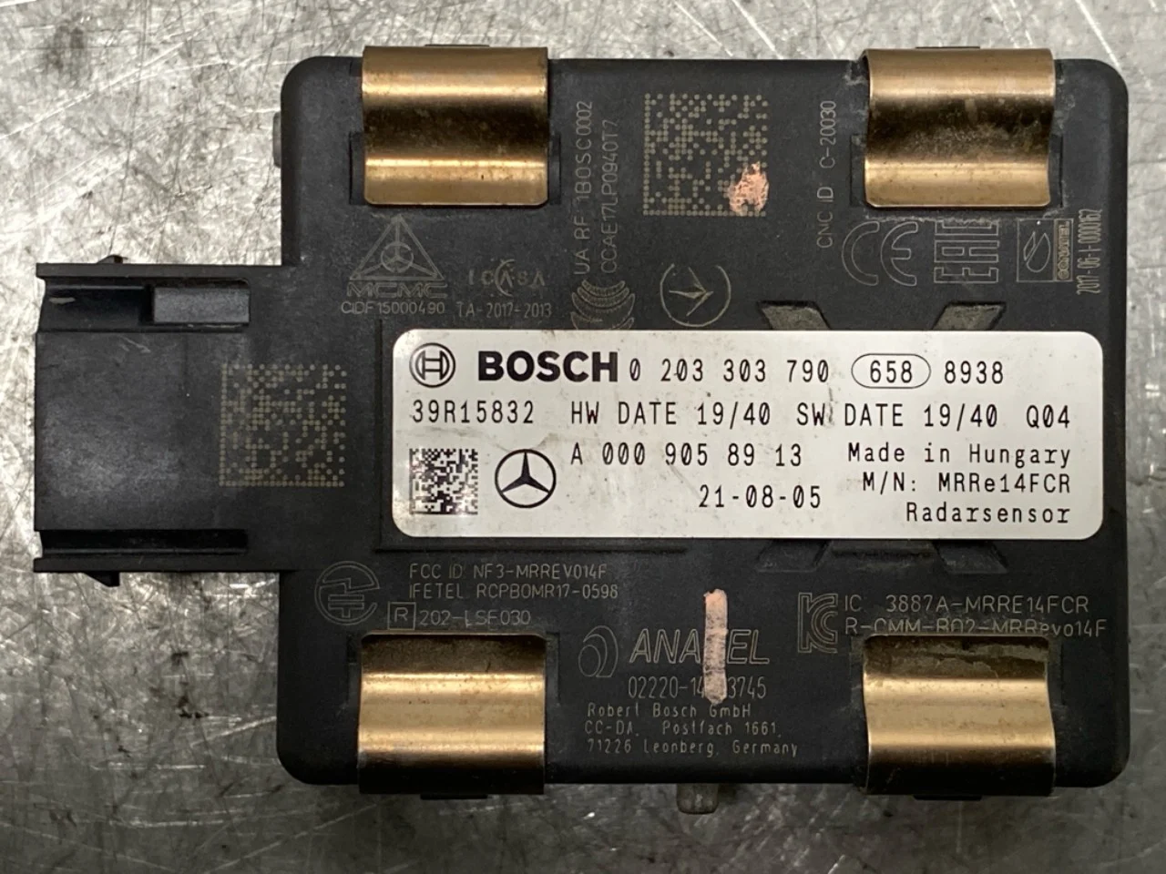 Mercedes EQA H243 2021- Tempomat (adaptív) érzékelő nézet 2