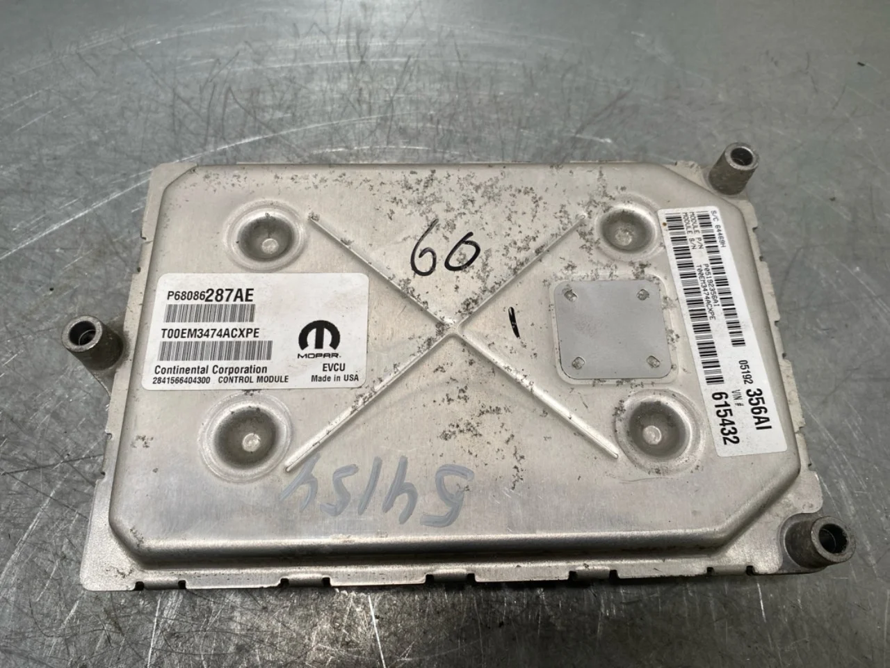 Fiat 500 2007->>24 Vezérlőegység, befecskendezés (benzin) nézet 2