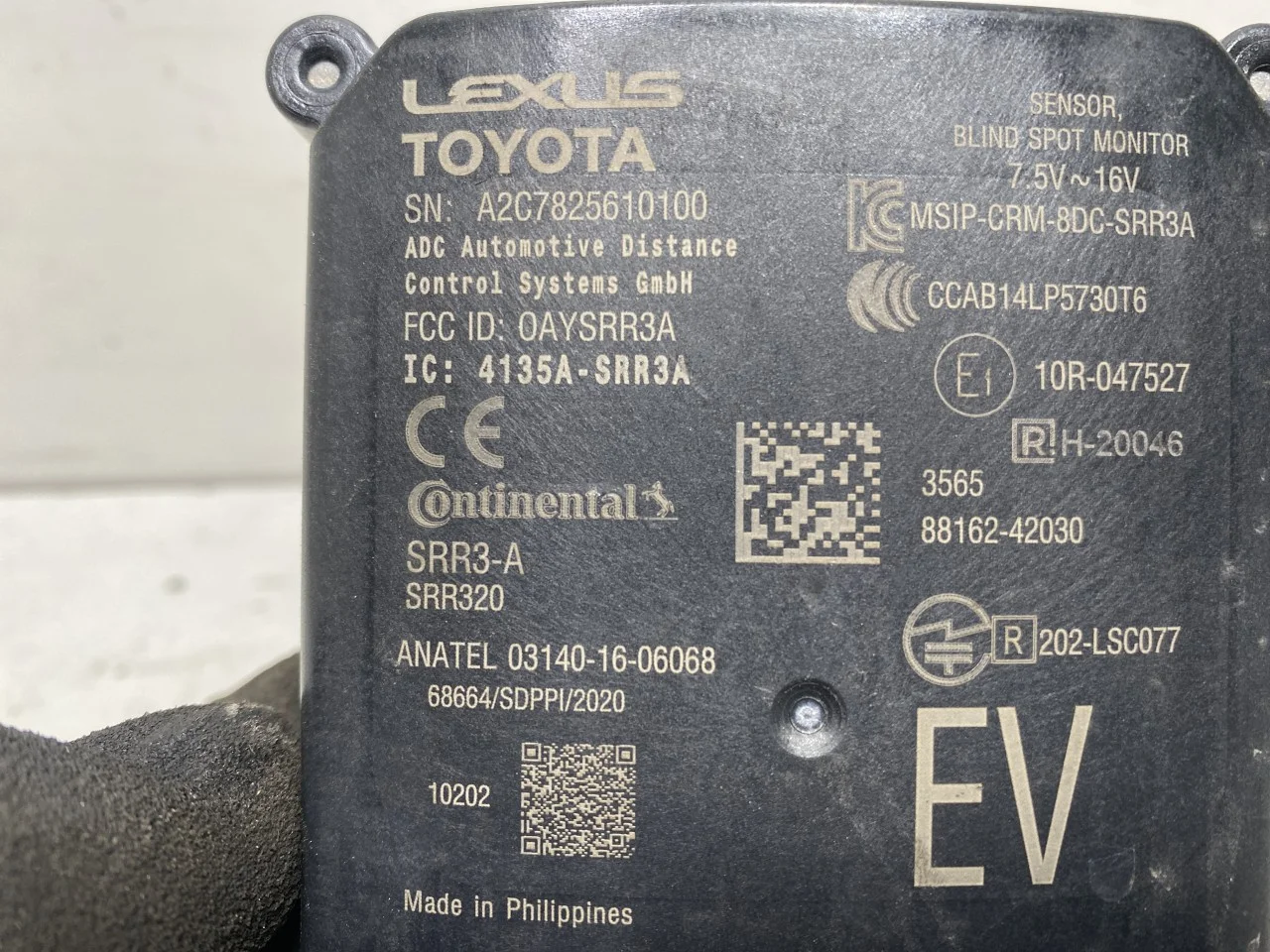 Toyota BZ4X EA10 2022- Aktív ütközésvédelem érzékelő nézet 4