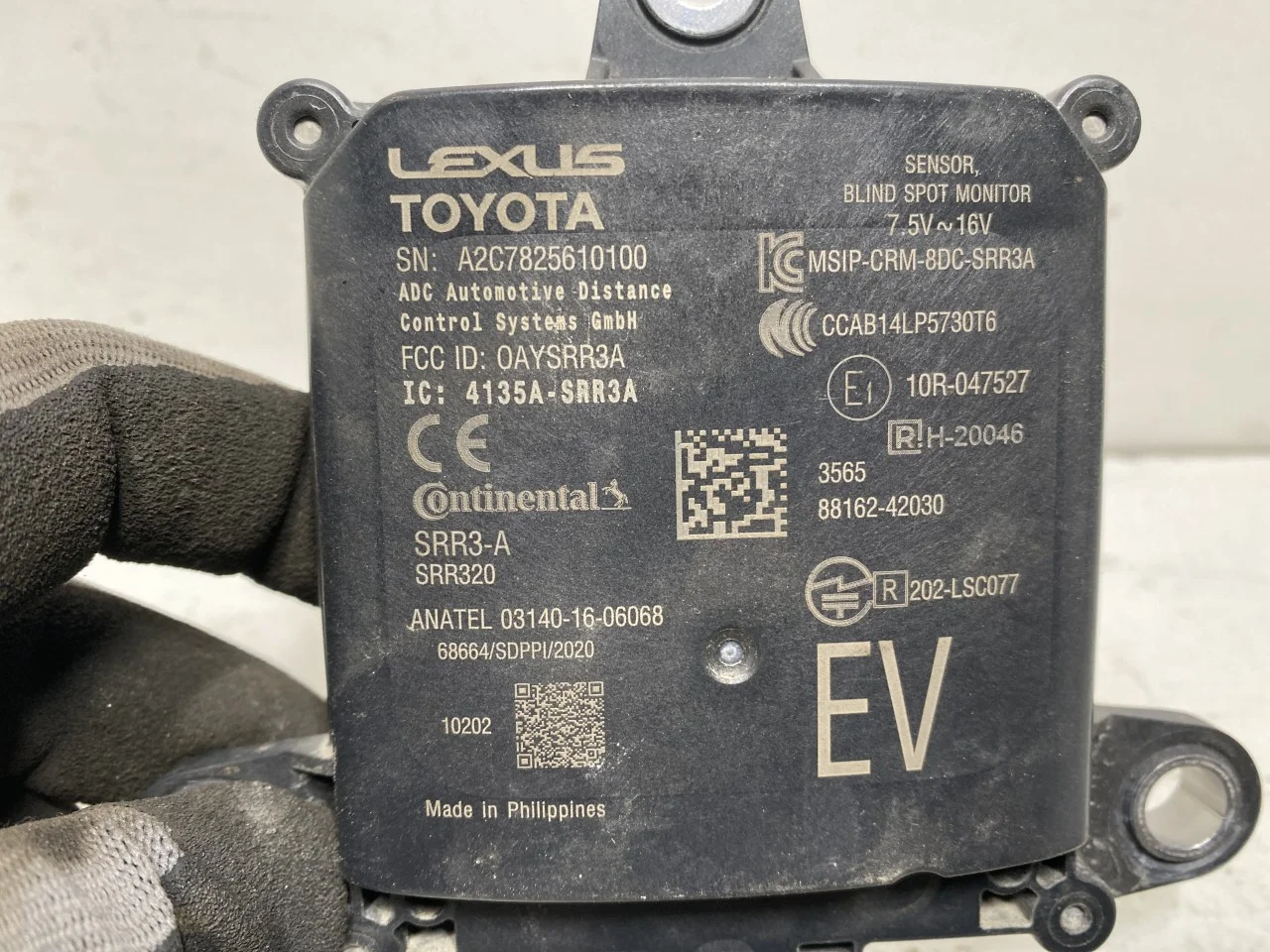 Toyota BZ4X EA10 2022- Aktív ütközésvédelem érzékelő nézet 4