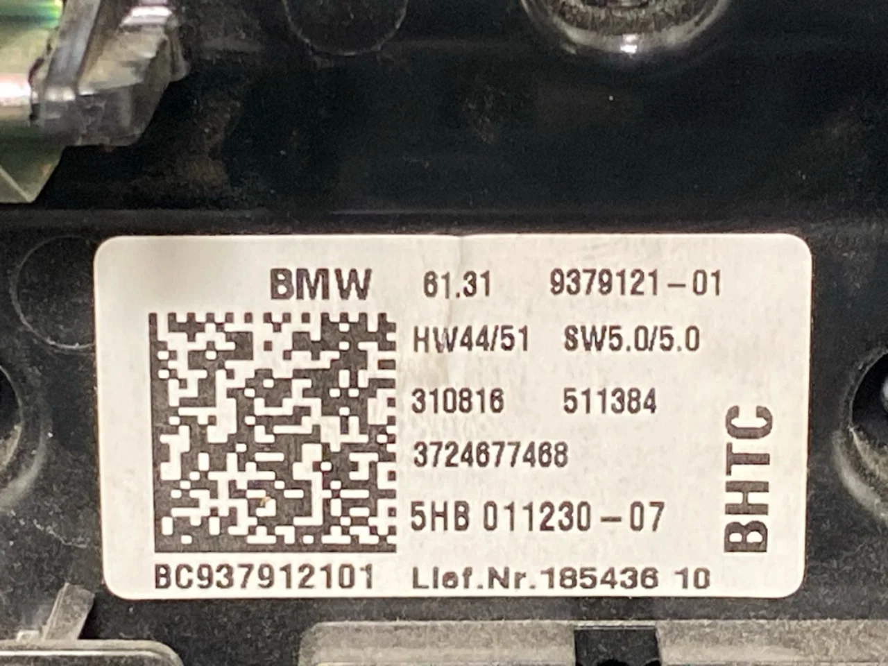 BMW I3 I01 2013-22 Heater control unit view 4