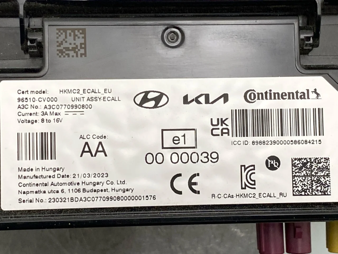 Kia EV6 2022- Vezérlőegység, egyéb nézet 3