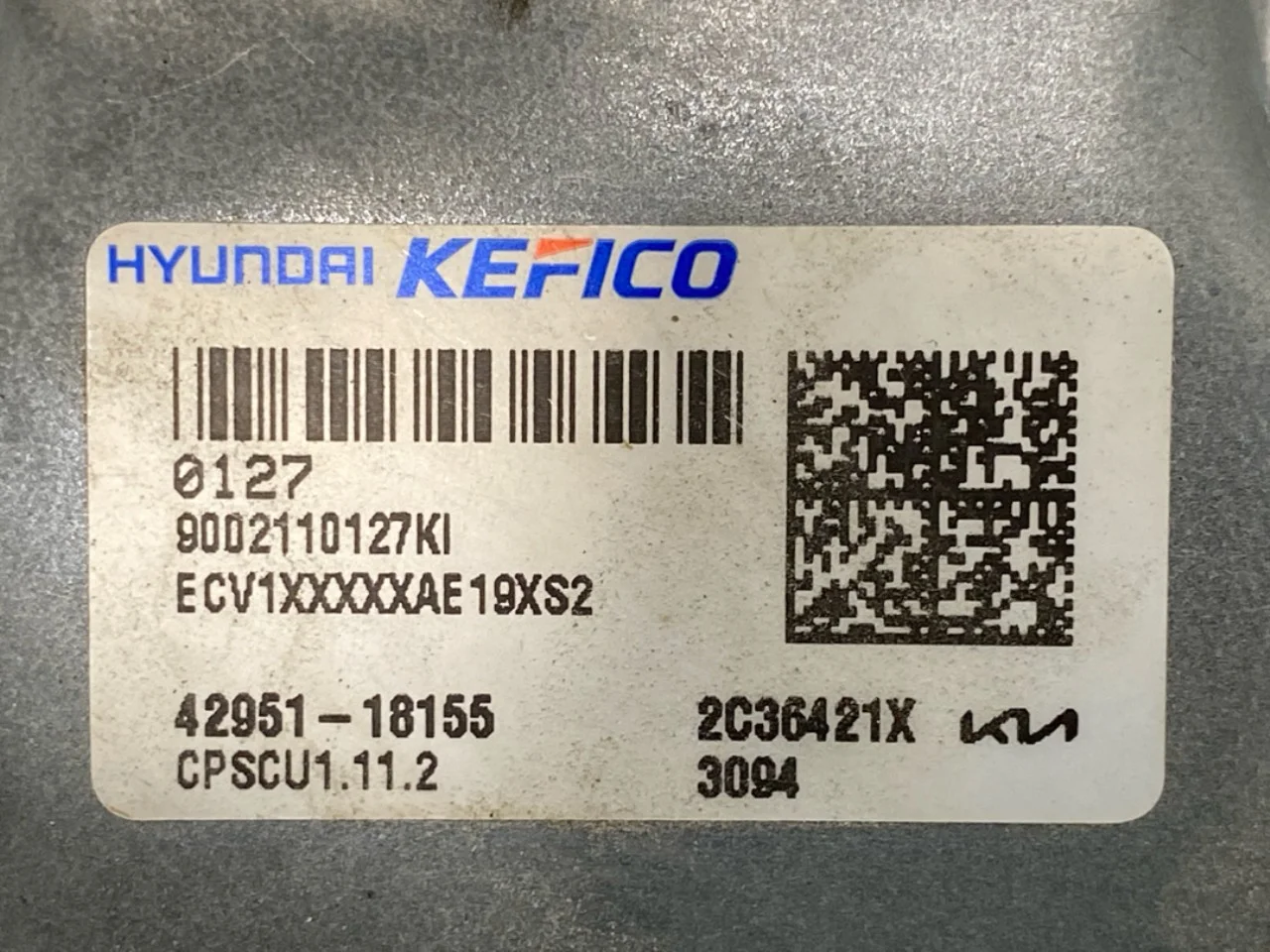 Kia EV6 2022- Légzsák elektronikai egység nézet 3