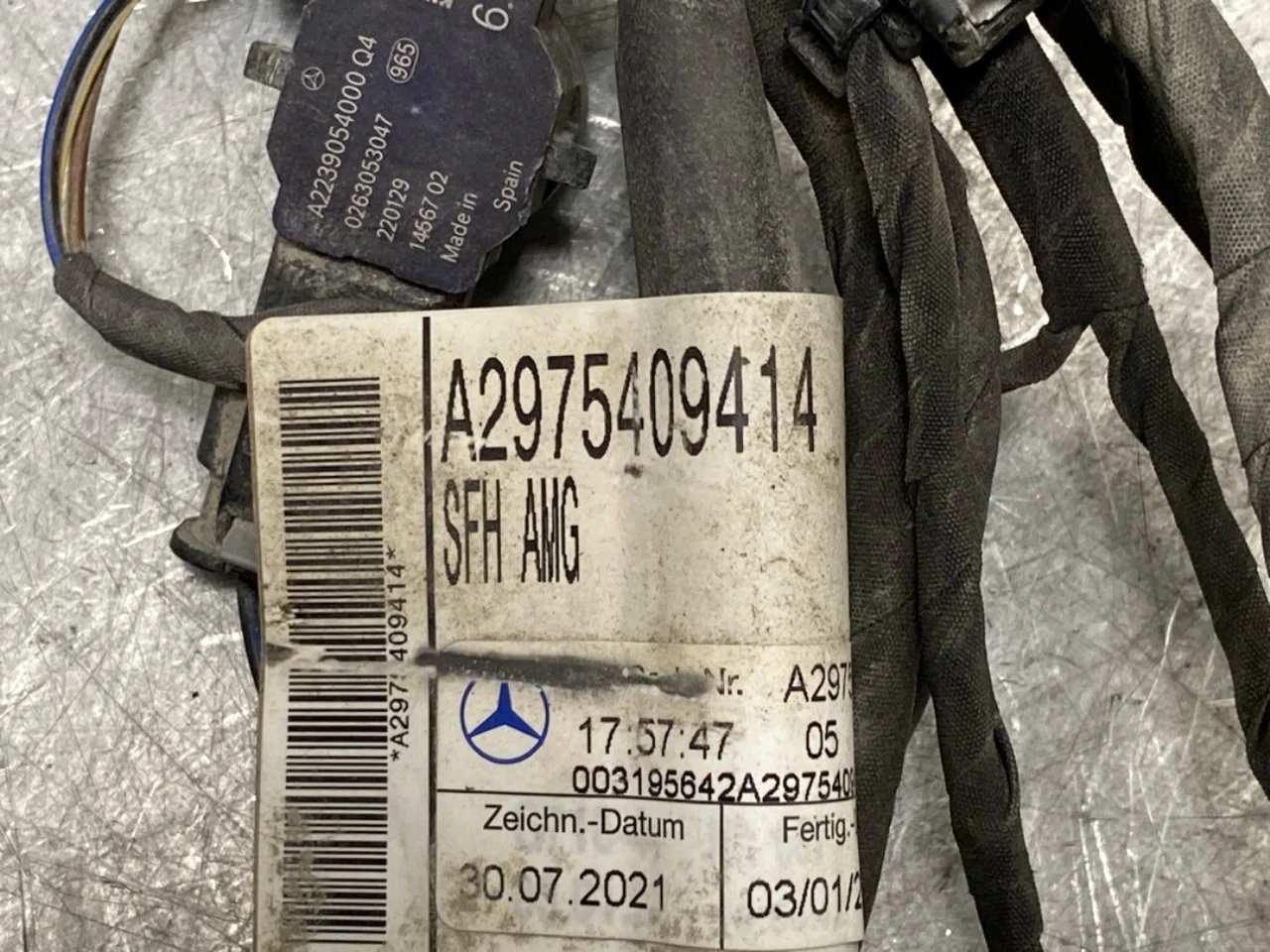 Mercedes EQS V297 2022- Tolatószenzor nézet 3