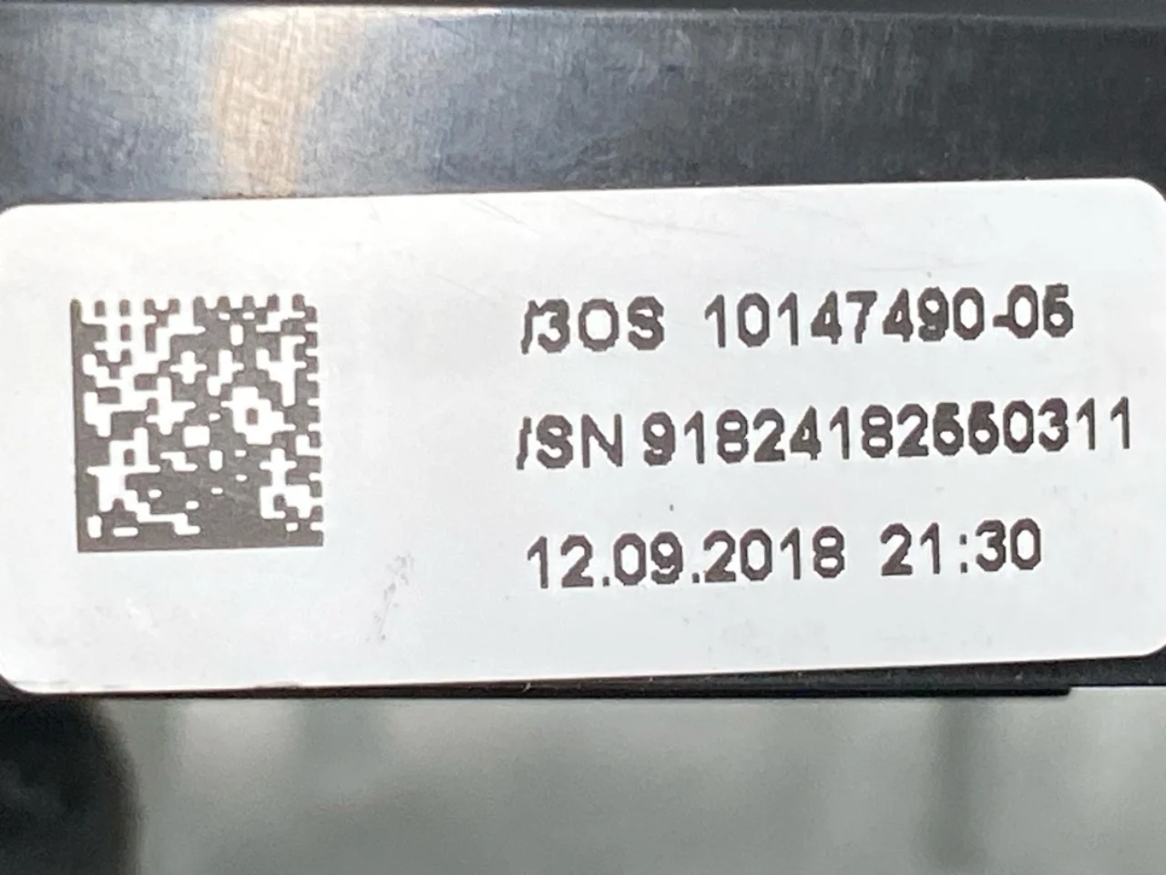 Tesla MODEL 3 2017--> Légzsák kontakttekercs (óramű) nézet 3