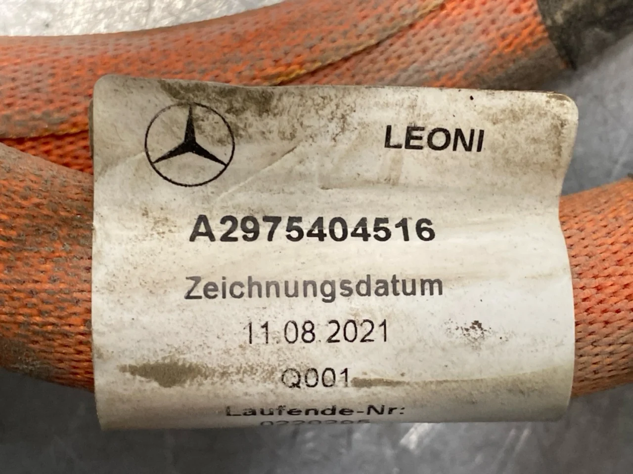 Mercedes EQS V297 2022- Wiring harness, high voltage view 3