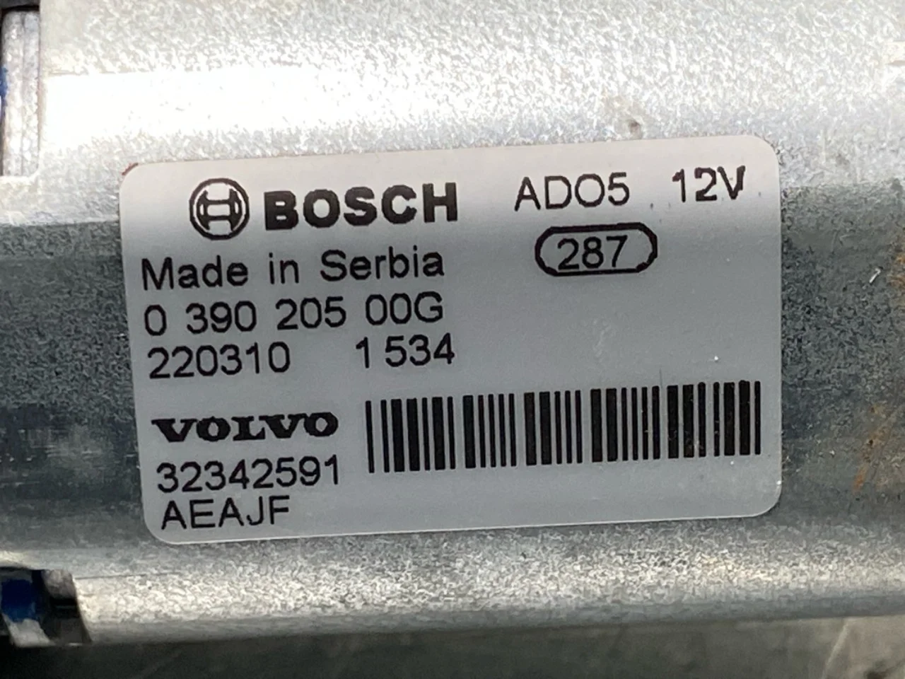 Volvo XC40/RECHARGE 2018- Ablaktörlő motor, csomagtérajtó nézet 3