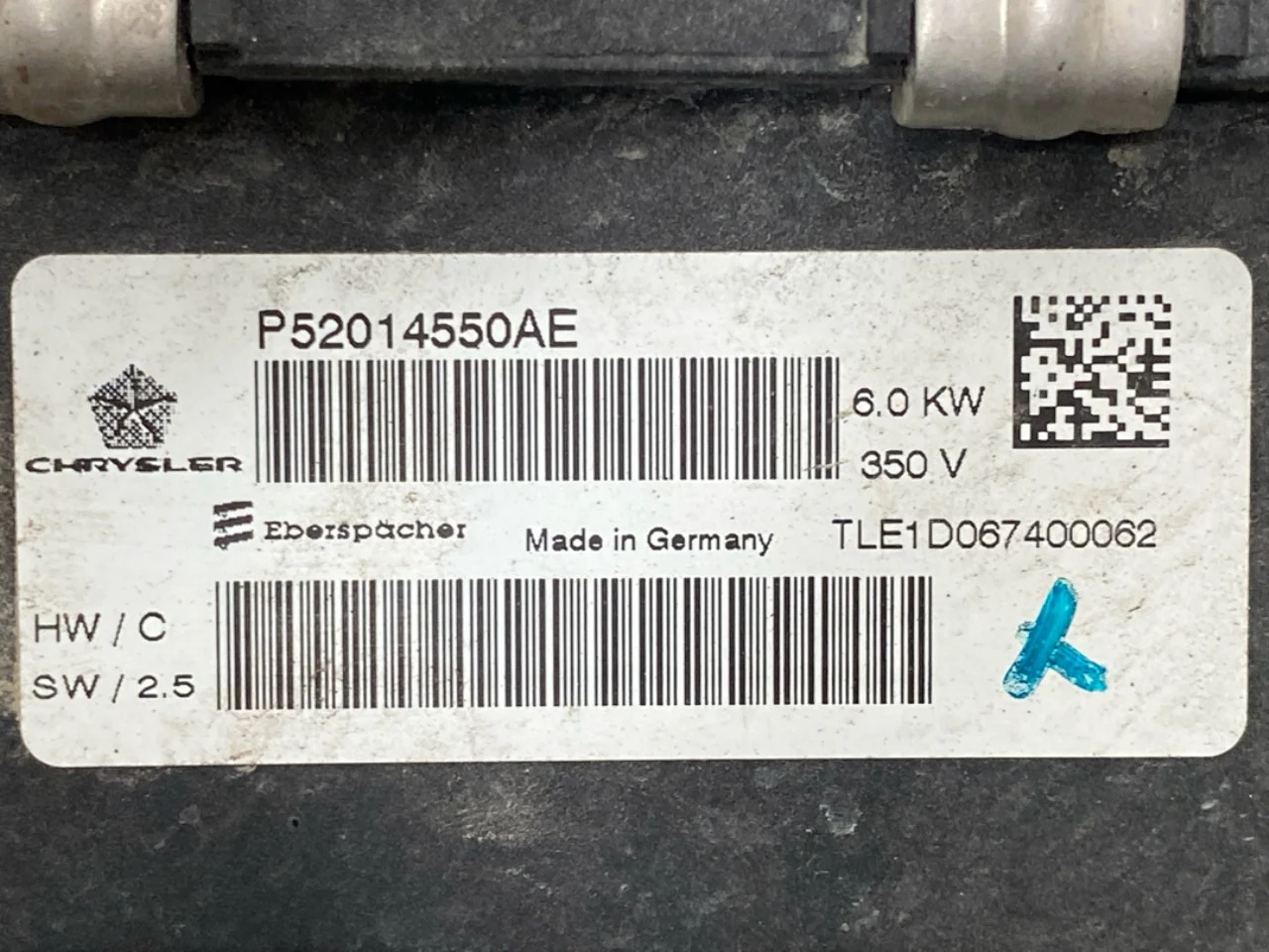 Nissan LEAF 2011-17 Heater matrix, electric view 4