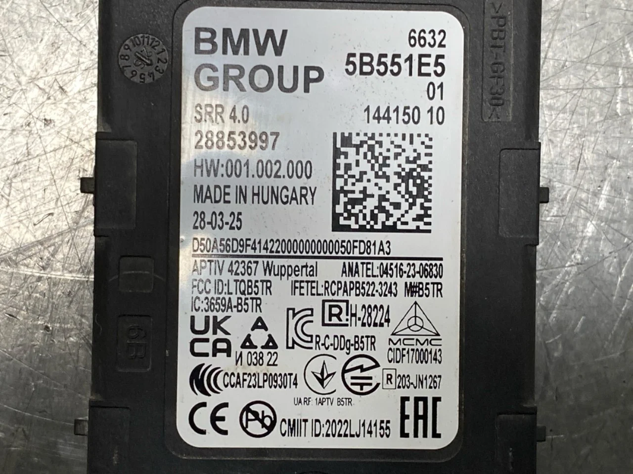 BMW IX 2022- Aktív ütközésvédelem érzékelő nézet 3