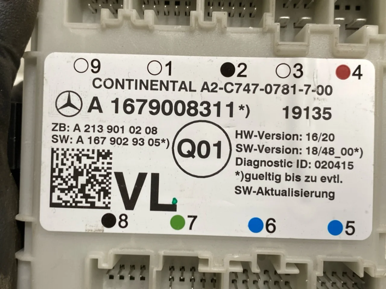 Mercedes EQC 2020- Vezérlőegység, ajtó nézet 3