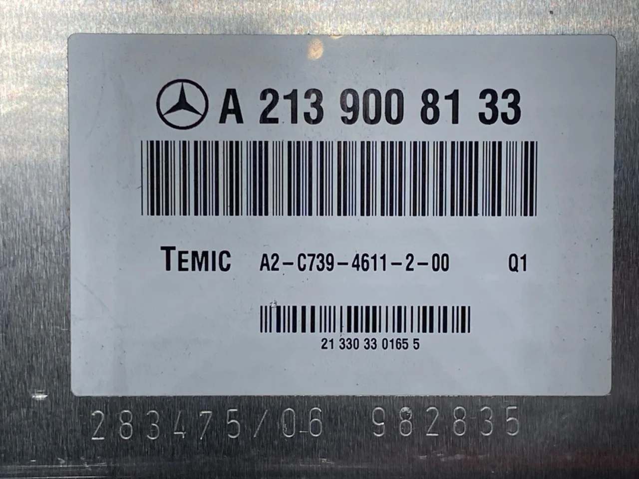Mercedes EQC 2020- Vezérlőegység, rugózás / légrugó nézet 3