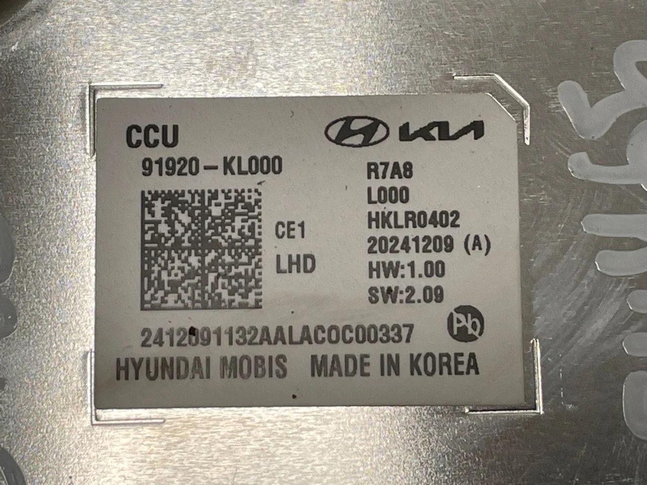 Hyundai IONIQ 6 CE 2023->> Vezérlőegység, egyéb nézet 4