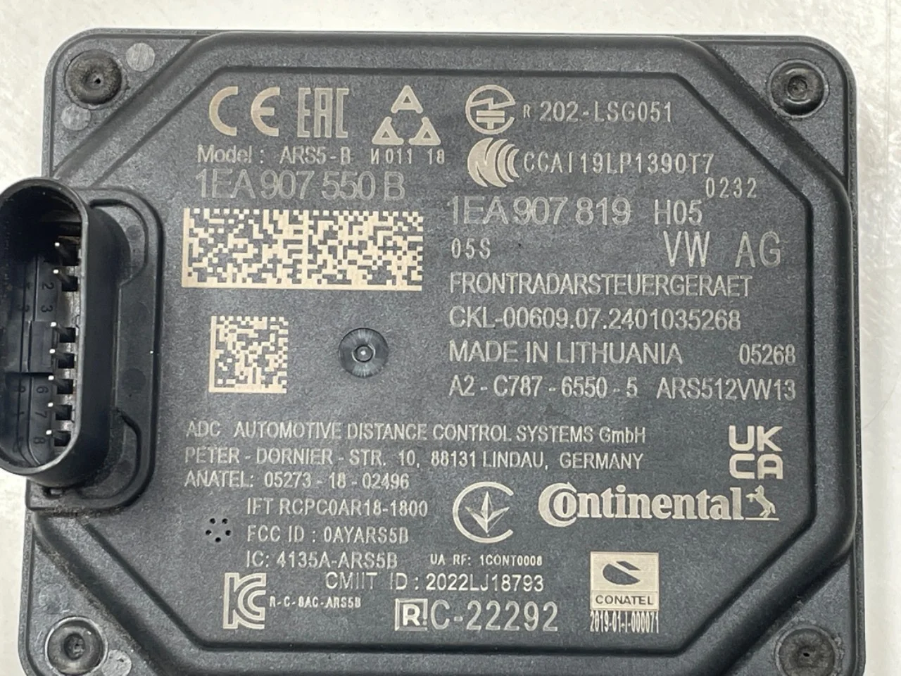 Volkswagen ID.4 2021- Tempomat (adaptív) érzékelő nézet 4