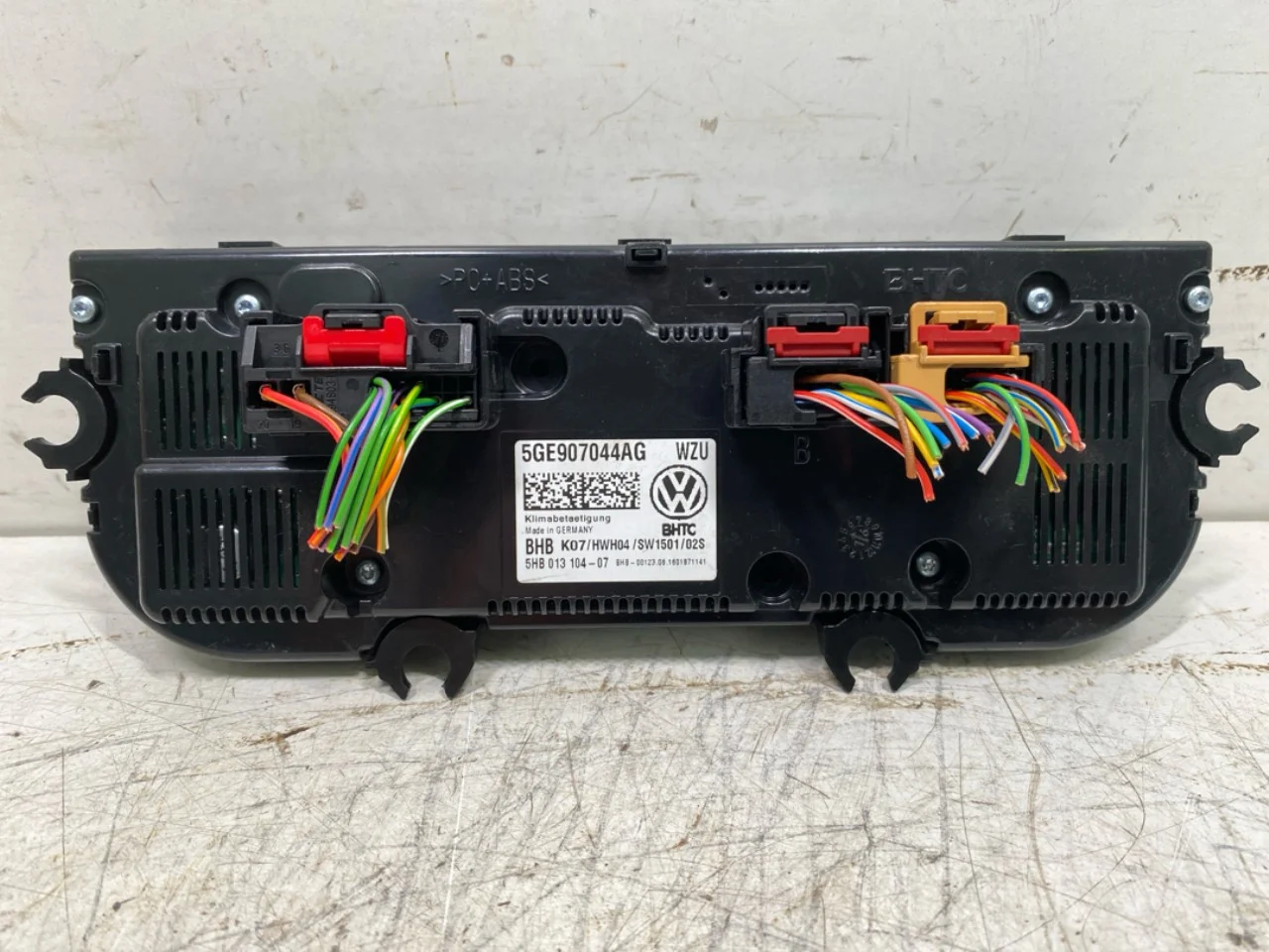 Volkswagen GOLF, E-GOLF VII 2013-20 Heater control unit view 2