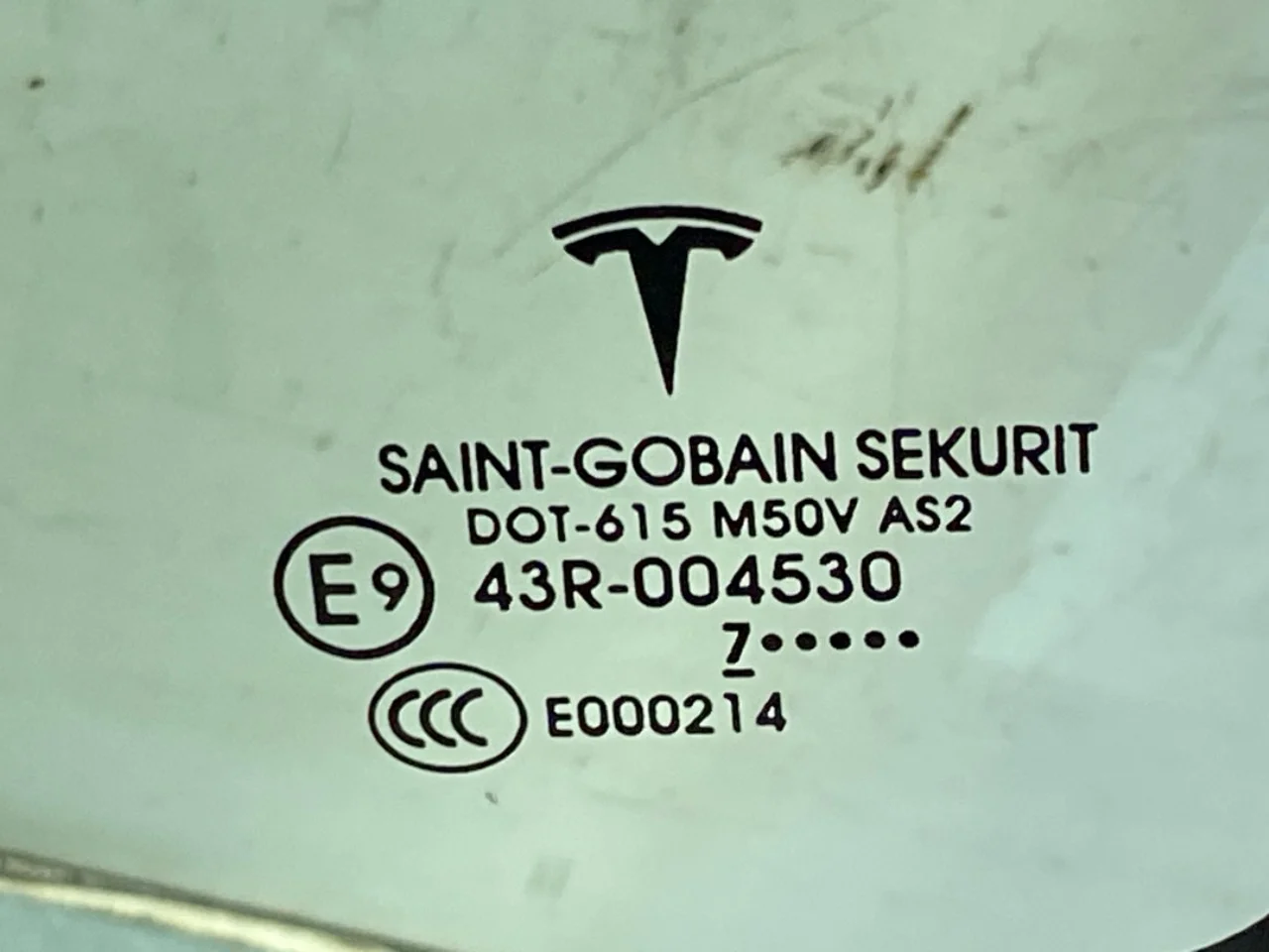 Tesla MODEL X 2016- Ajtóüveg, 4 ajtós, első, bal nézet 3
