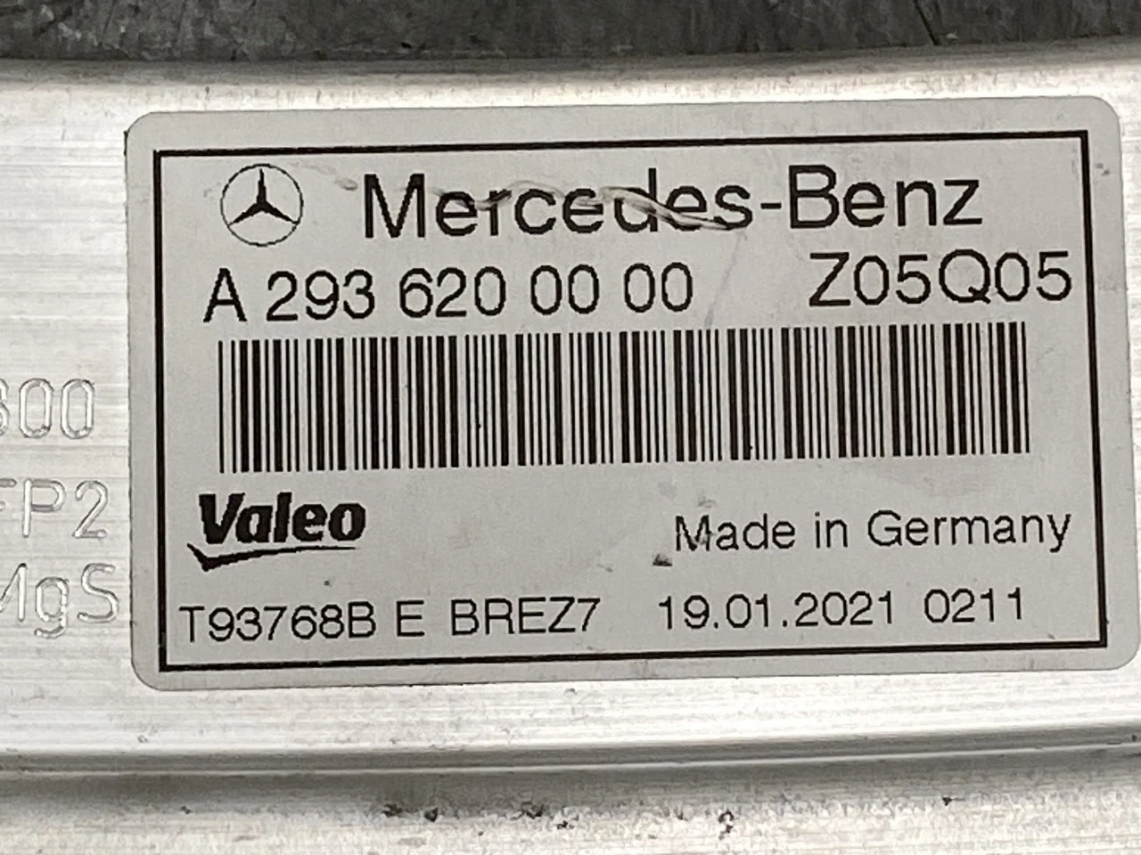 Mercedes EQC 2020- Upper front panel view 3