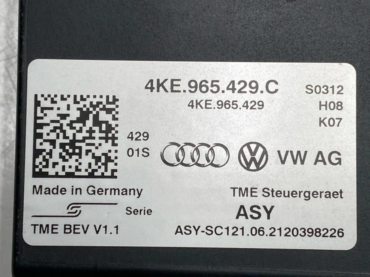 Audi E-TRON, S GE 2019- Vezérlőegység, egyéb nézet 3