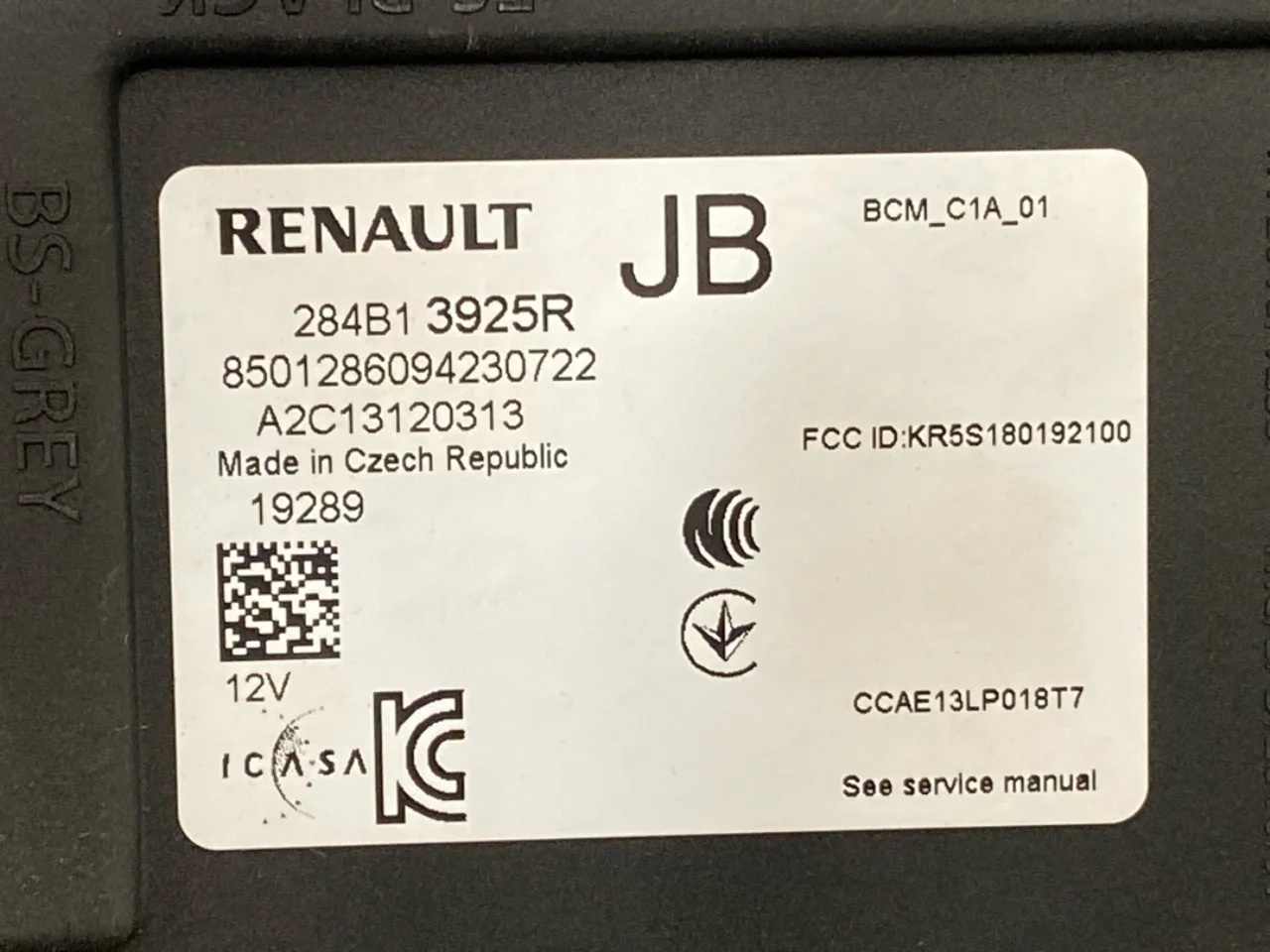 Renault ZOE/E- TECH 2013--> Vezérlőegység, klíma nézet 3