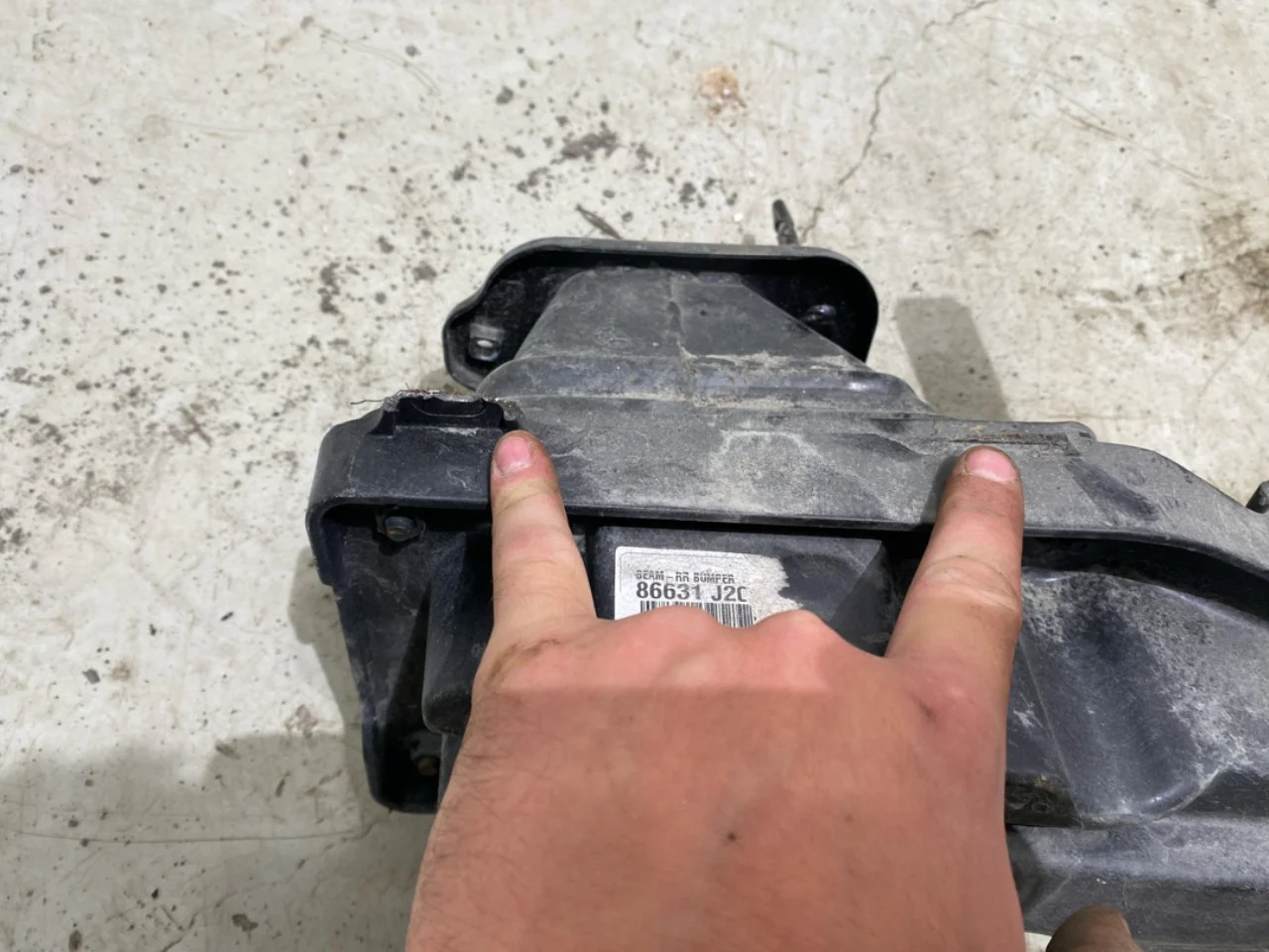 Kia SOUL 2009- Bumper reinforcement beam, rear view 4