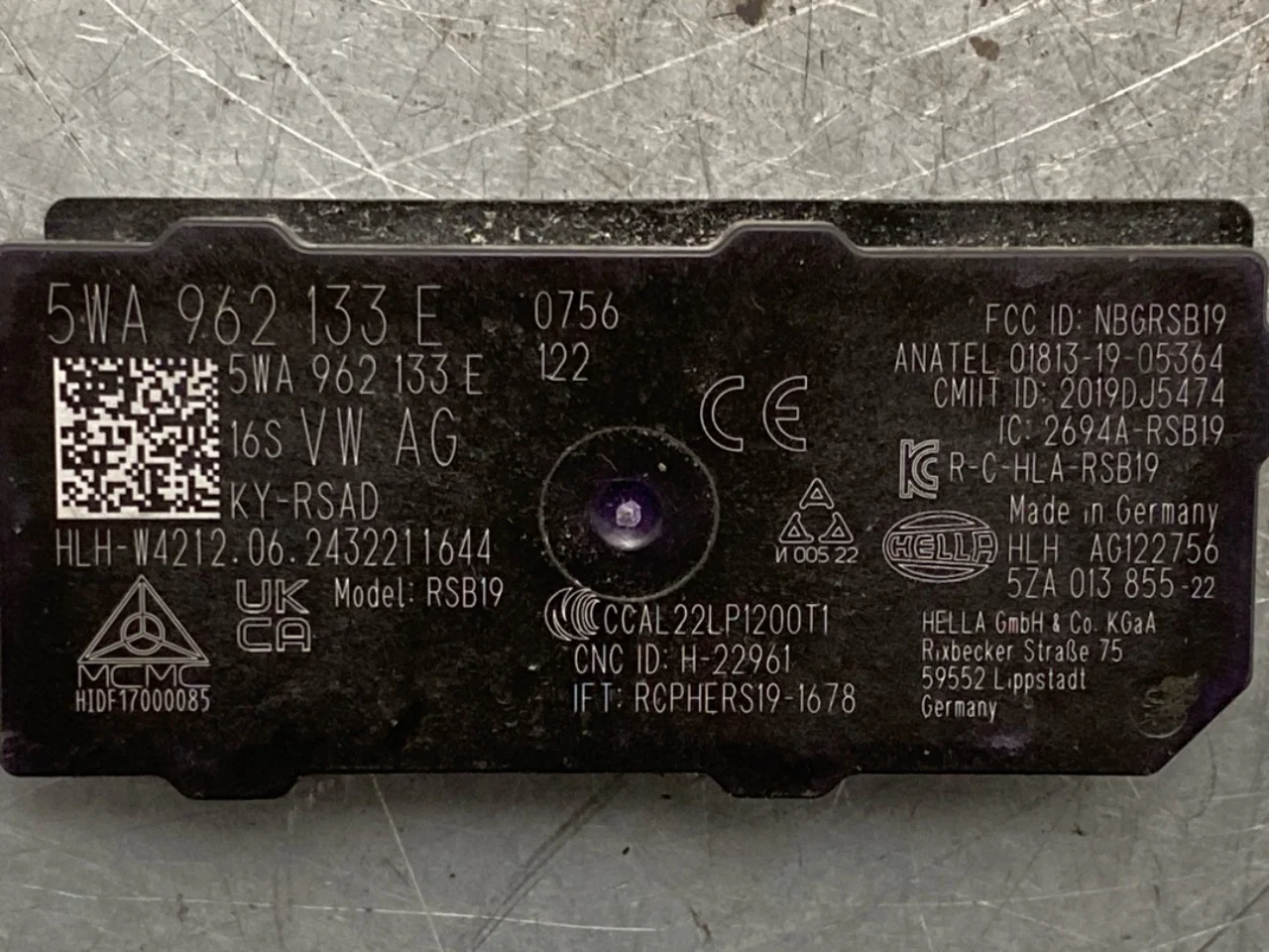 Volkswagen ID.4 2021- Vezérlőegység, kulcs nélküli rendszer nézet 3