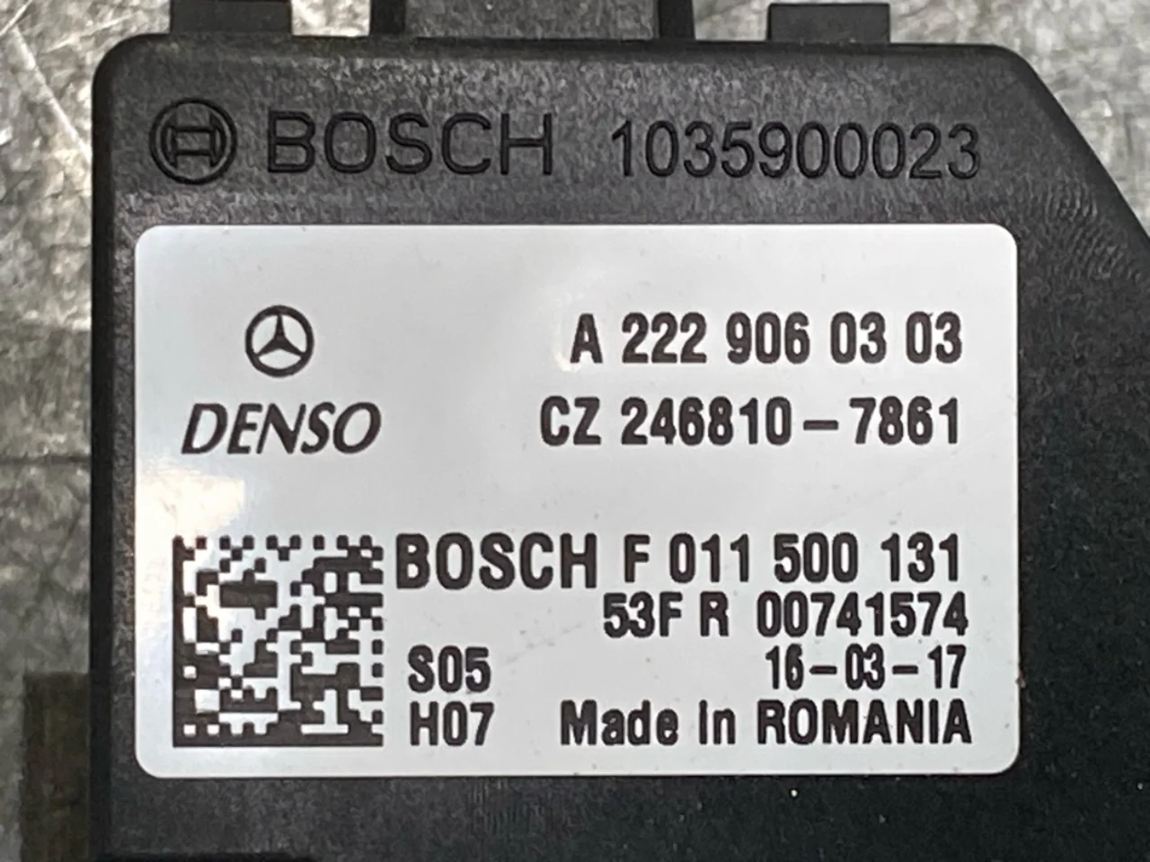 Mercedes B 180-200 W246/W242 2012-19 Fűtésventilátor előtét ellenállás nézet 3