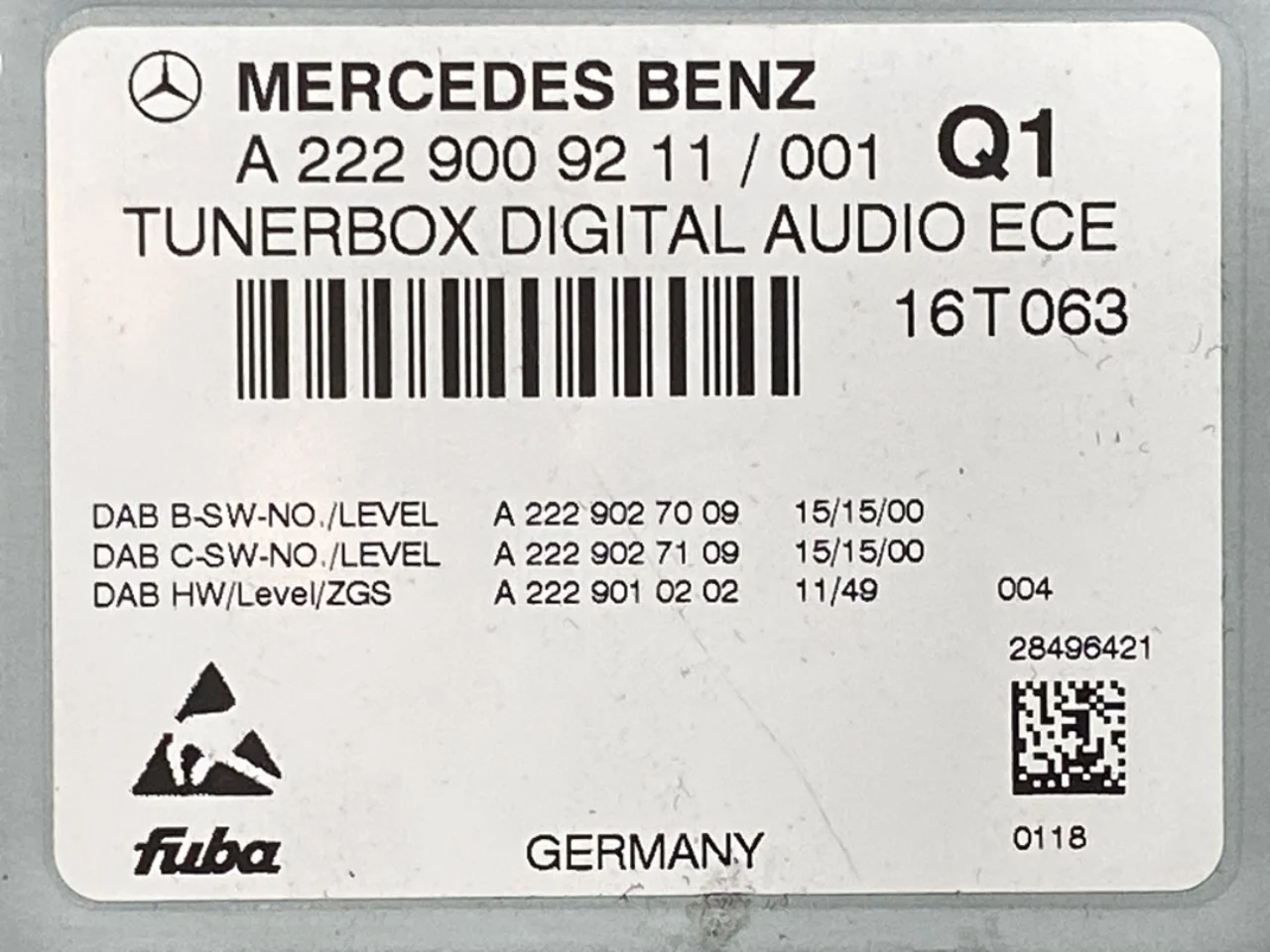 Mercedes B 180-200 W246/W242 2012-19 Rádió nézet 3