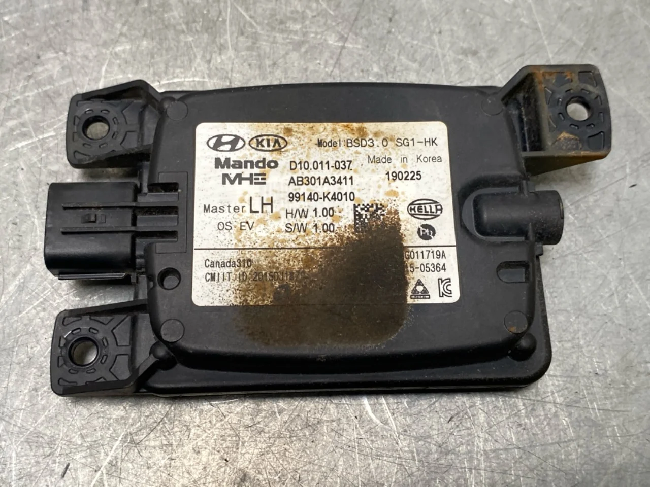 Hyundai KONA / ELECTRIC 2018-23 Aktív ütközésvédelem érzékelő nézet 2