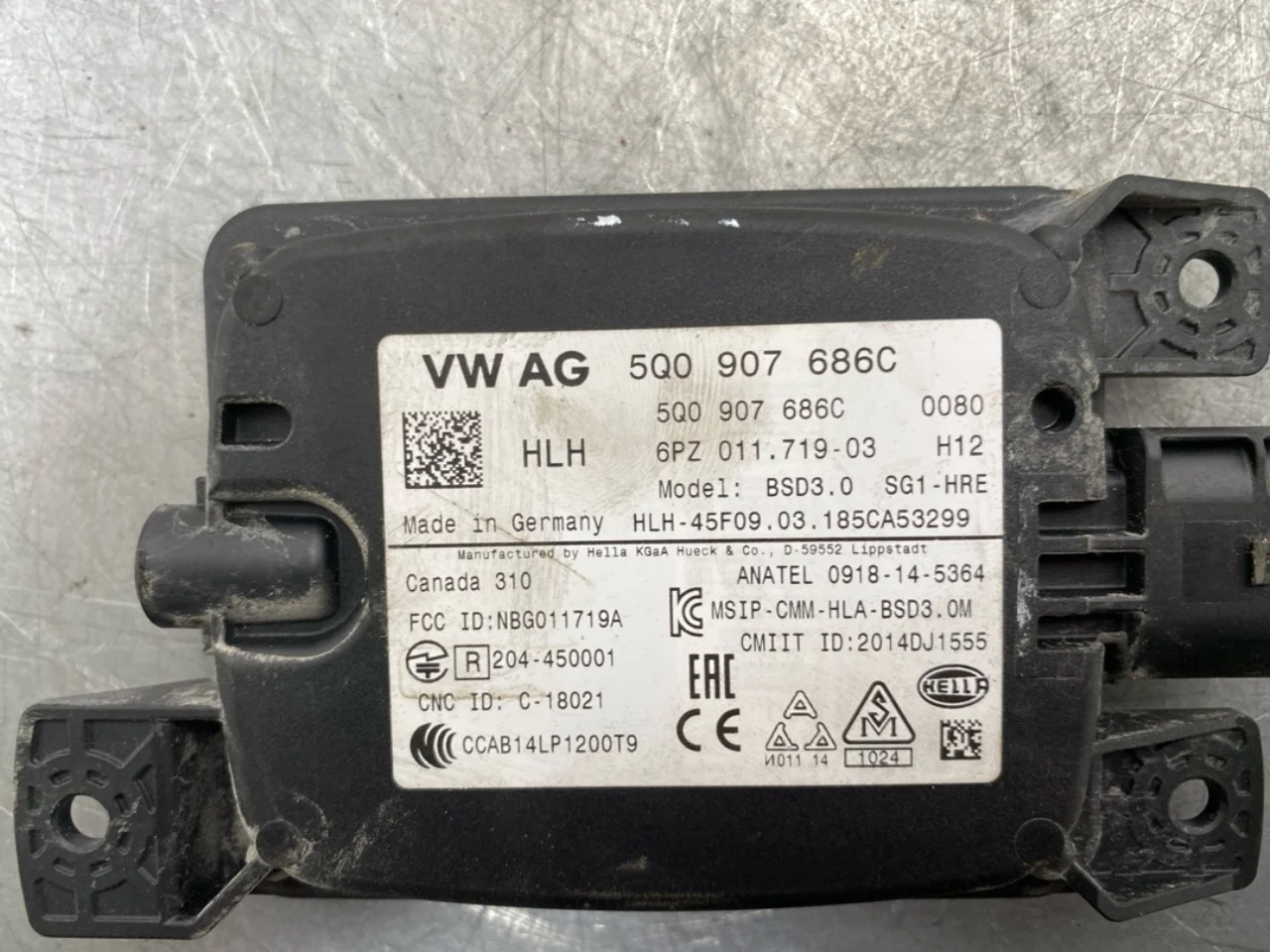 Volkswagen GOLF, E-GOLF VII 2013-20 Tempomat (adaptív) érzékelő nézet 3
