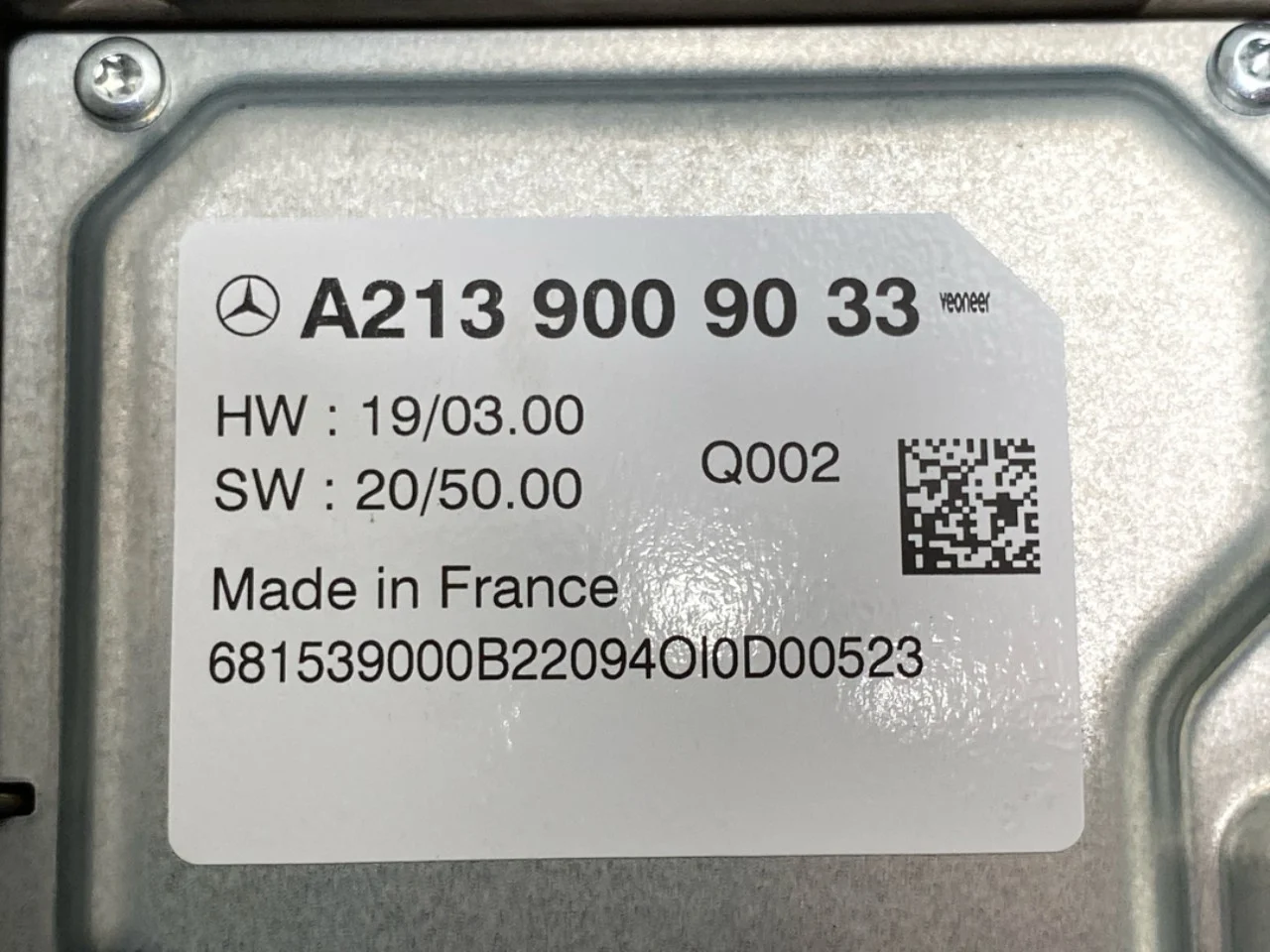 Mercedes EQB X243 2022- Vezérlőegység, egyéb nézet 3