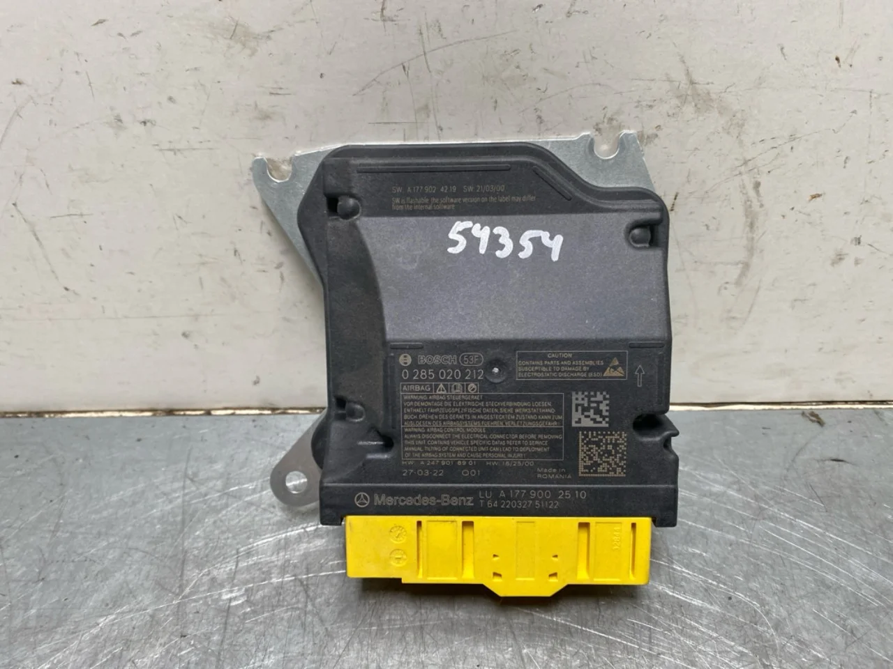 Mercedes EQB X243 2022- Légzsák elektronikai egység