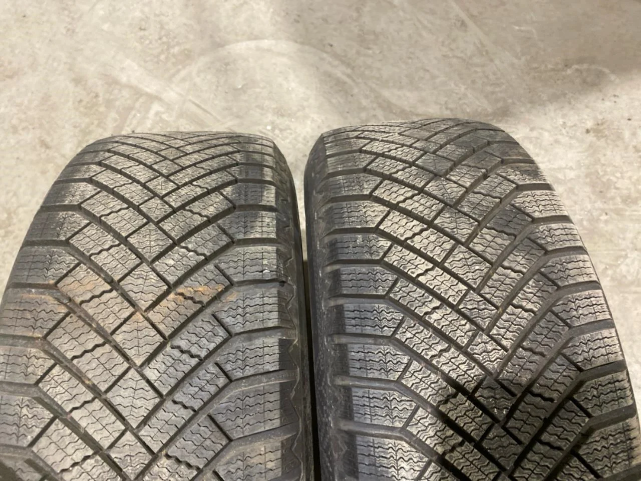 Winter tire with rim view 3