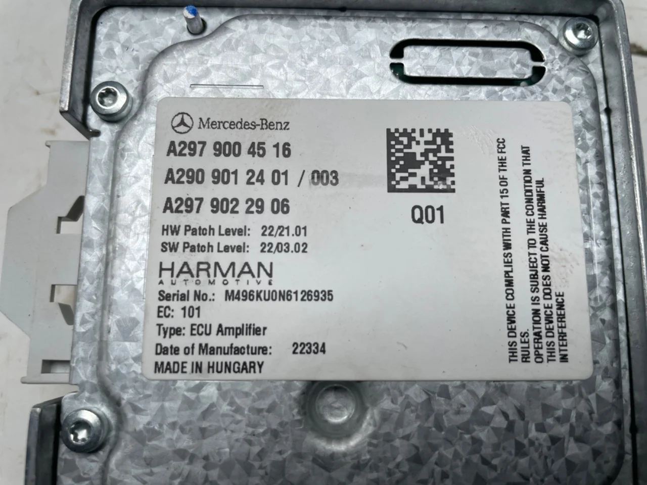 Mercedes EQE SUV X294 2022- Vezérlőegység, egyéb nézet 4