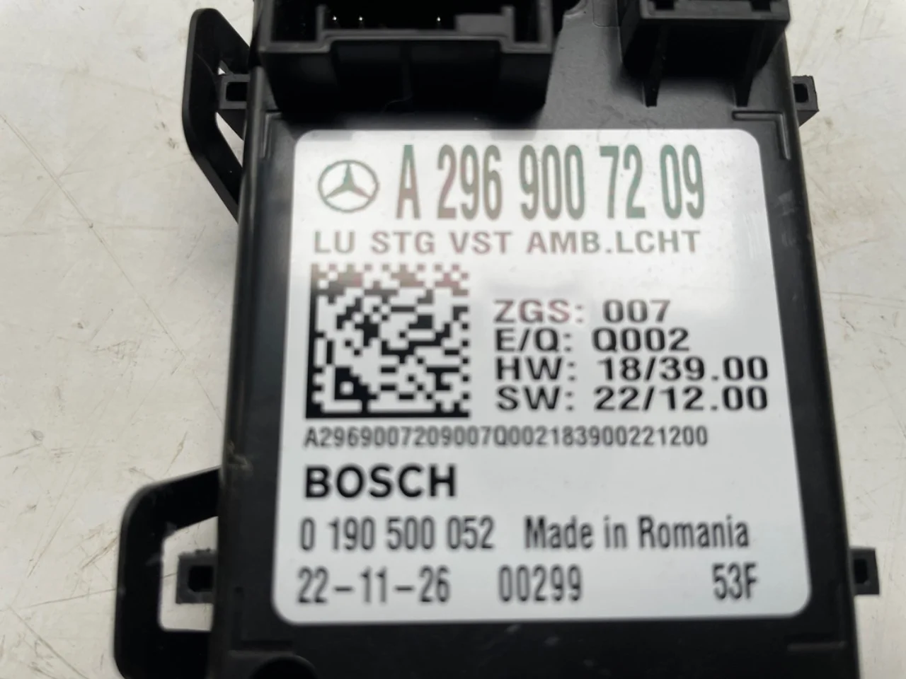 Mercedes EQE SUV X294 2022- Vezérlőegység, egyéb nézet 3
