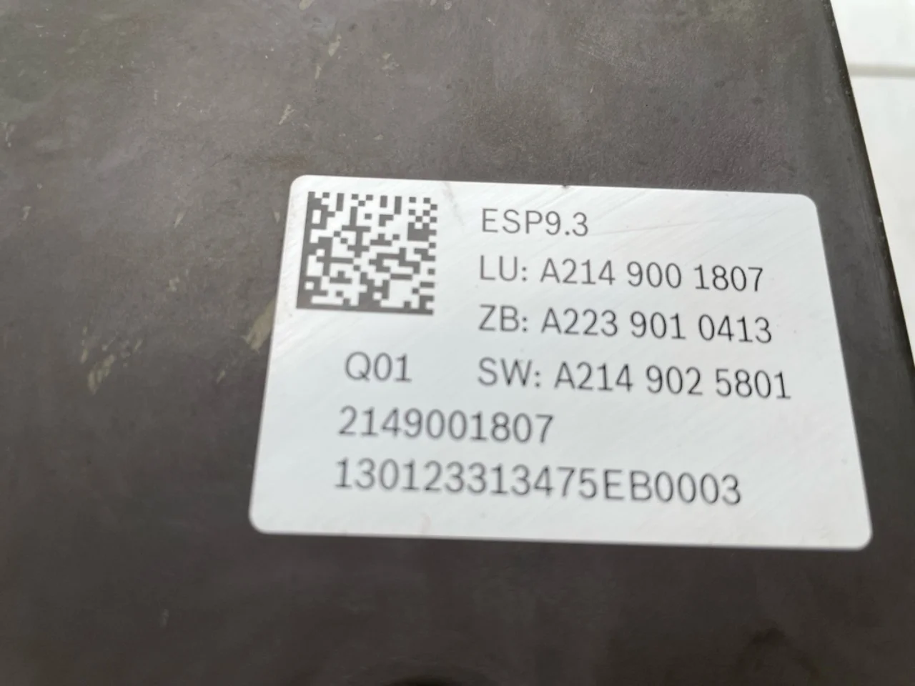 Mercedes EQE SUV X294 2022- ABS hidraulika egység (tömb) nézet 4