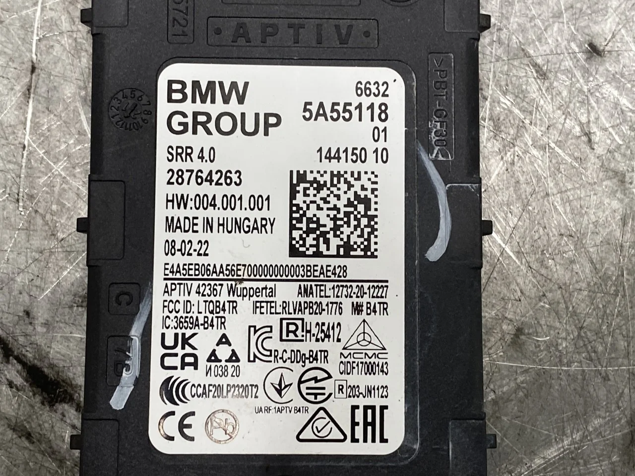 BMW IX 2022- Aktív ütközésvédelem érzékelő nézet 3