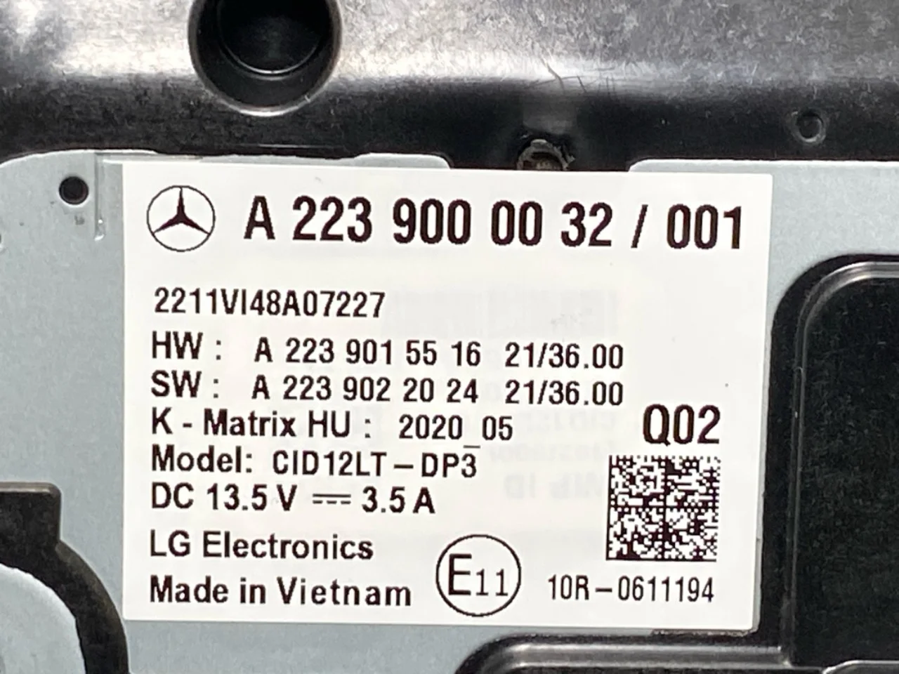 Mercedes EQE SUV X294 2022- Multifunkciós kijelző nézet 3