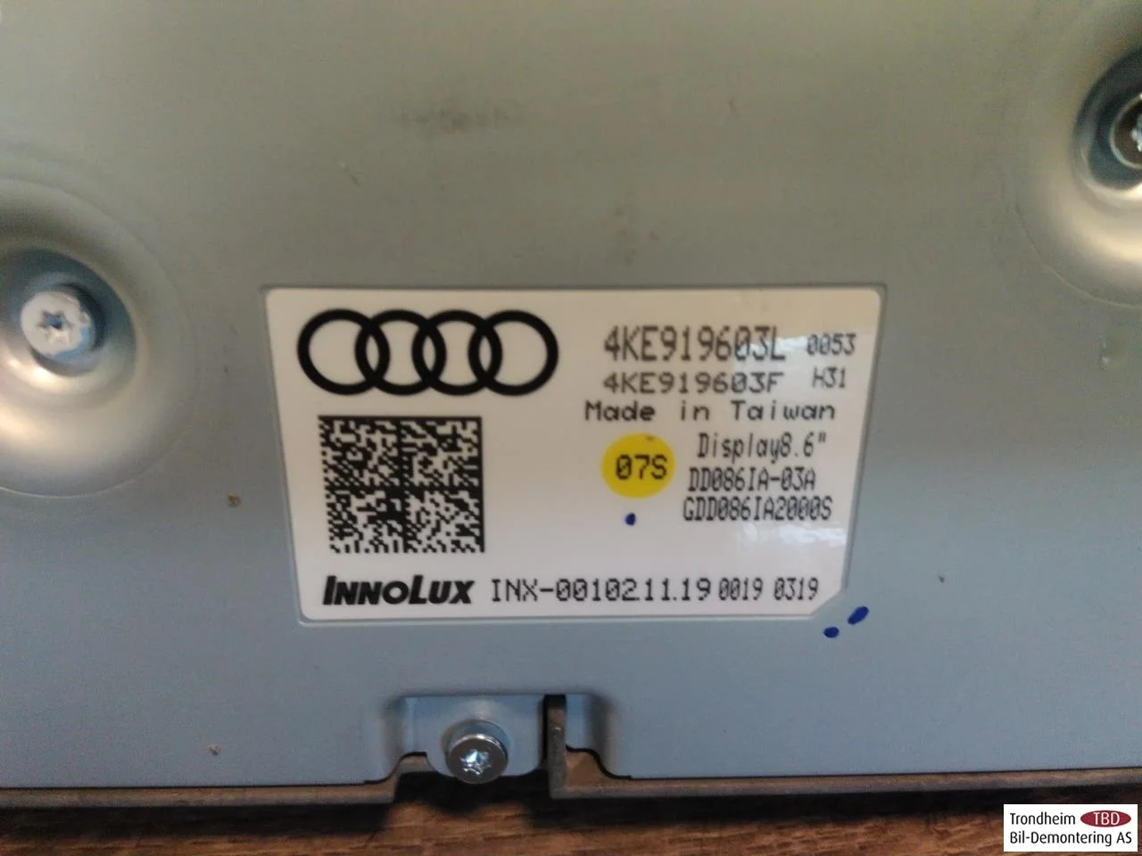 Audi E-TRON, S GE 2019- Heater control unit view 3