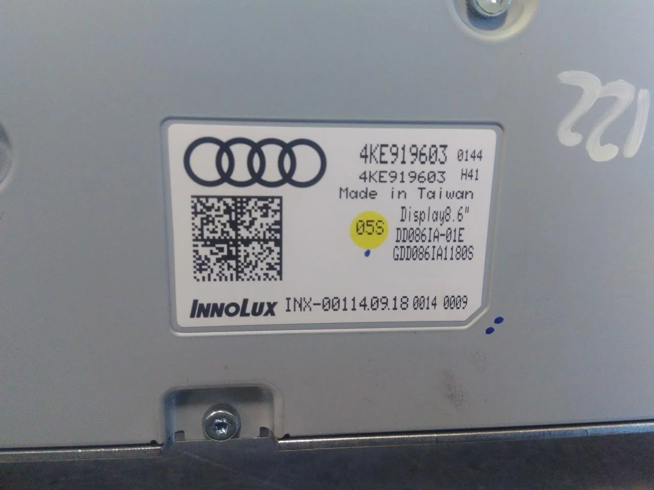 Audi E-TRON, S GE 2019- Fűtéskezelő egység nézet 3