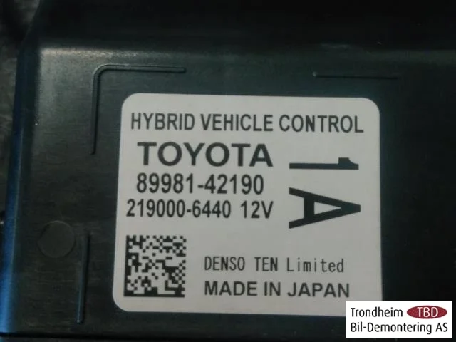 Toyota RAV 4 2019 Vezérlőegység, egyéb nézet 3