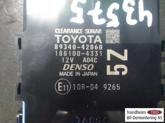 Toyota RAV 4 2019 Vezérlőegység, parkolássegéd nézet 2