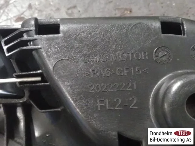 Mg ZS EV 2020- Interior door handle, left view 3