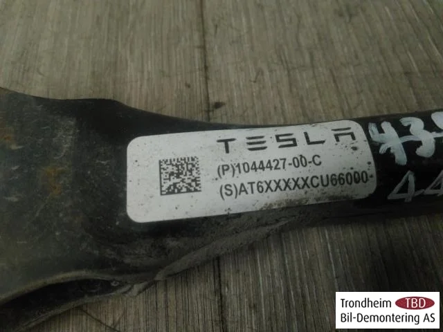 Tesla MODEL 3 2017--> Control arm, rear left view 2