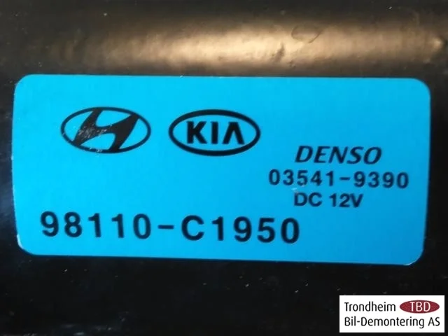 Hyundai KONA / ELECTRIC 2018-23 Ablaktörlő motor, szélvédő nézet 3