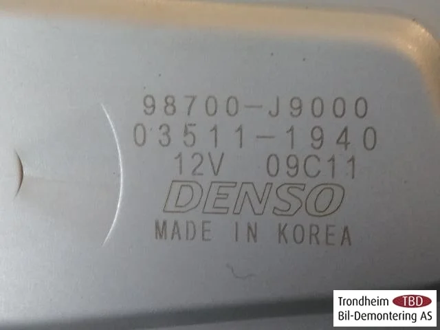 Hyundai KONA / ELECTRIC 2018-23 Ablaktörlő motor, csomagtérajtó nézet 3