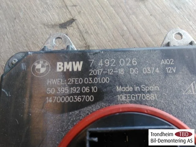 BMW I3 I01 2013-22 Vezérlőegység, xenon nézet 3
