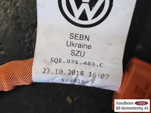 Volkswagen GOLF, E-GOLF VII 2013-20 Fascicul de cabluri, înaltă tensiune vedere 4